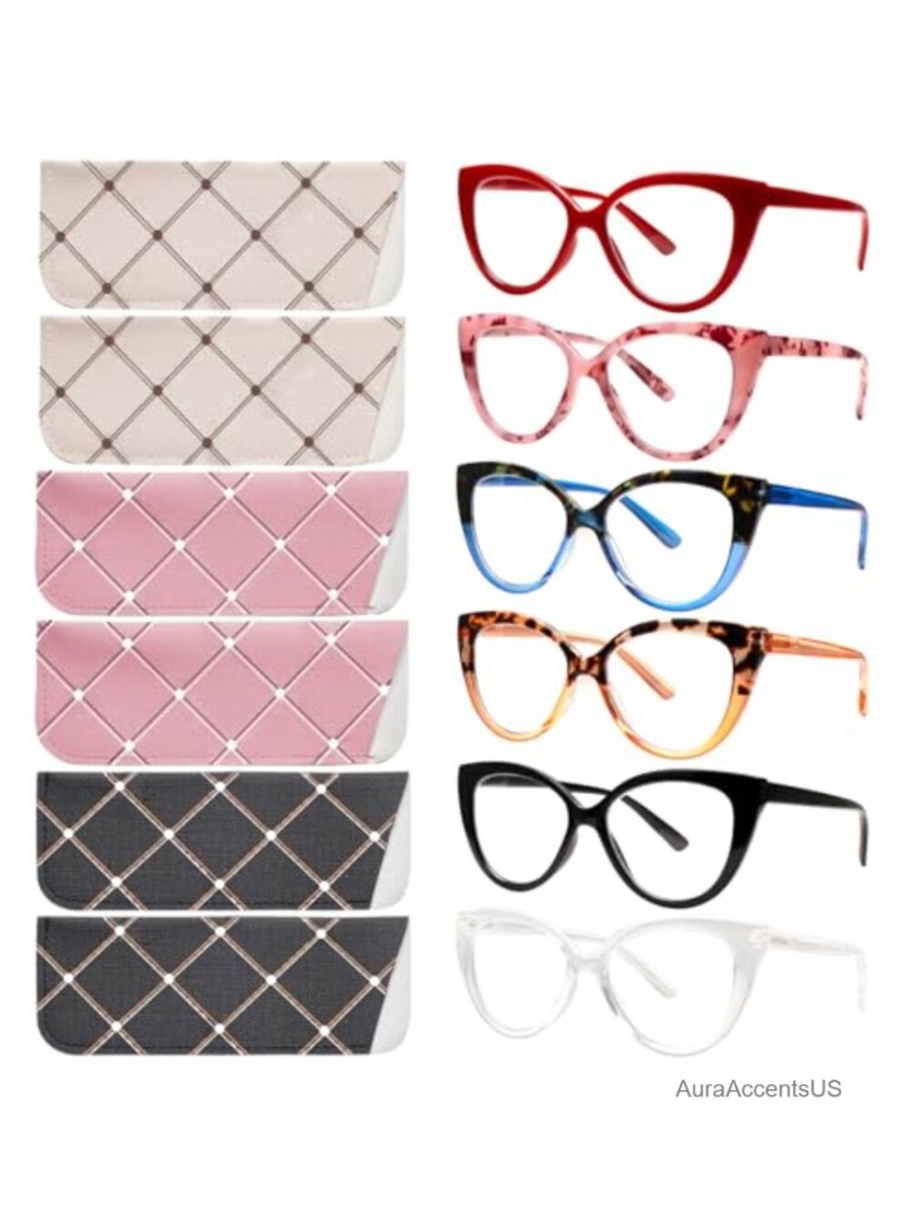 Cat Eye Reading Glasses Blue Light Blocking Computer Readers Spring Hinge